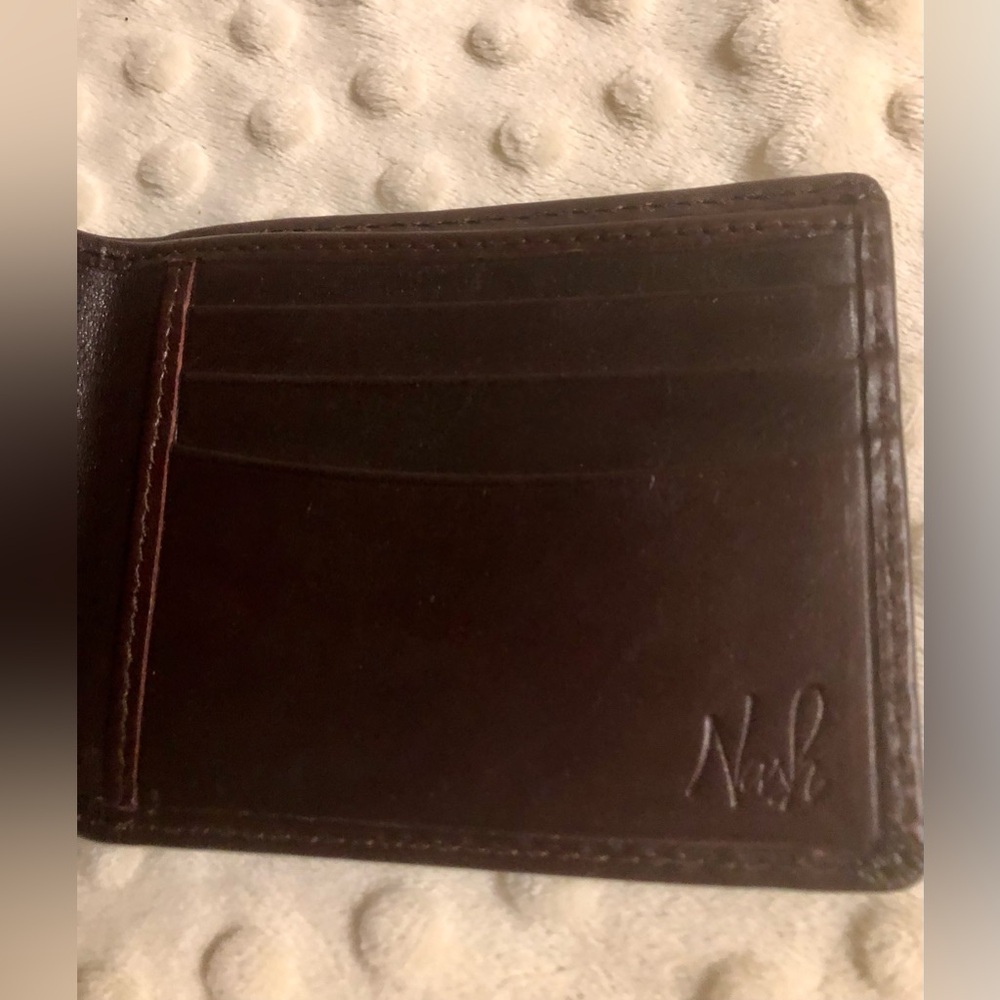 Nash Dark Brown Leather Card Holder